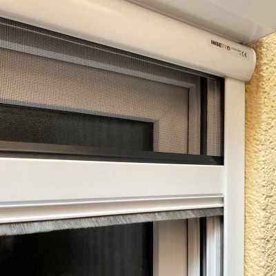 Fliegengitterrollo Detailaufnahme